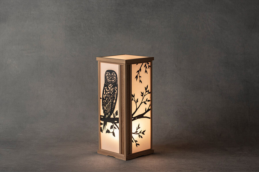 三世早川尚古斎　茶翁鉄笛形花入　坂田習軒識箱　40cm　大正期 行灯／＋早川鉄兵 | 笹木木工 三世早川尚古斎 茶翁鉄笛形花